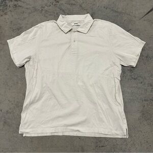 Buck Mason Polo Shirt Mens XXL Beige Short Sleeve